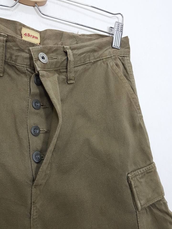 45rpm 45rpm Studio Denim Cargo Army Green Fly Button Pant Size US 30 / EU 46 - 3 Thumbnail