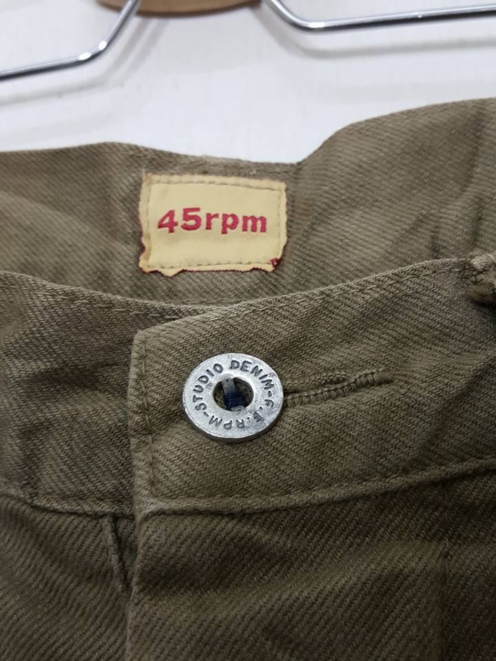 45rpm 45rpm Studio Denim Cargo Army Green Fly Button Pant Size US 30 / EU 46 - 8 Thumbnail