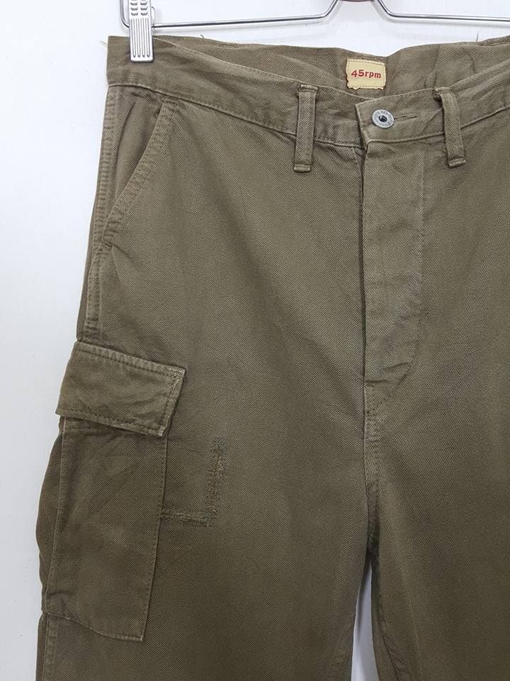 45rpm 45rpm Studio Denim Cargo Army Green Fly Button Pant Size US 30 / EU 46 - 9 Thumbnail