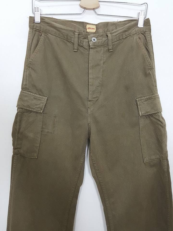 45rpm 45rpm Studio Denim Cargo Army Green Fly Button Pant Size US 30 / EU 46 - 11 Thumbnail