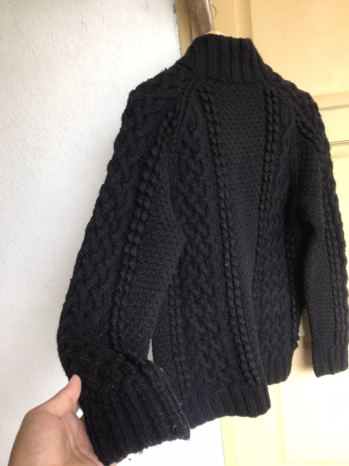 Japanese Brand Nice❗️Pippin Standard All Black Minimalist Knit Sweater Size US L / EU 52-54 / 3 - 16 Thumbnail