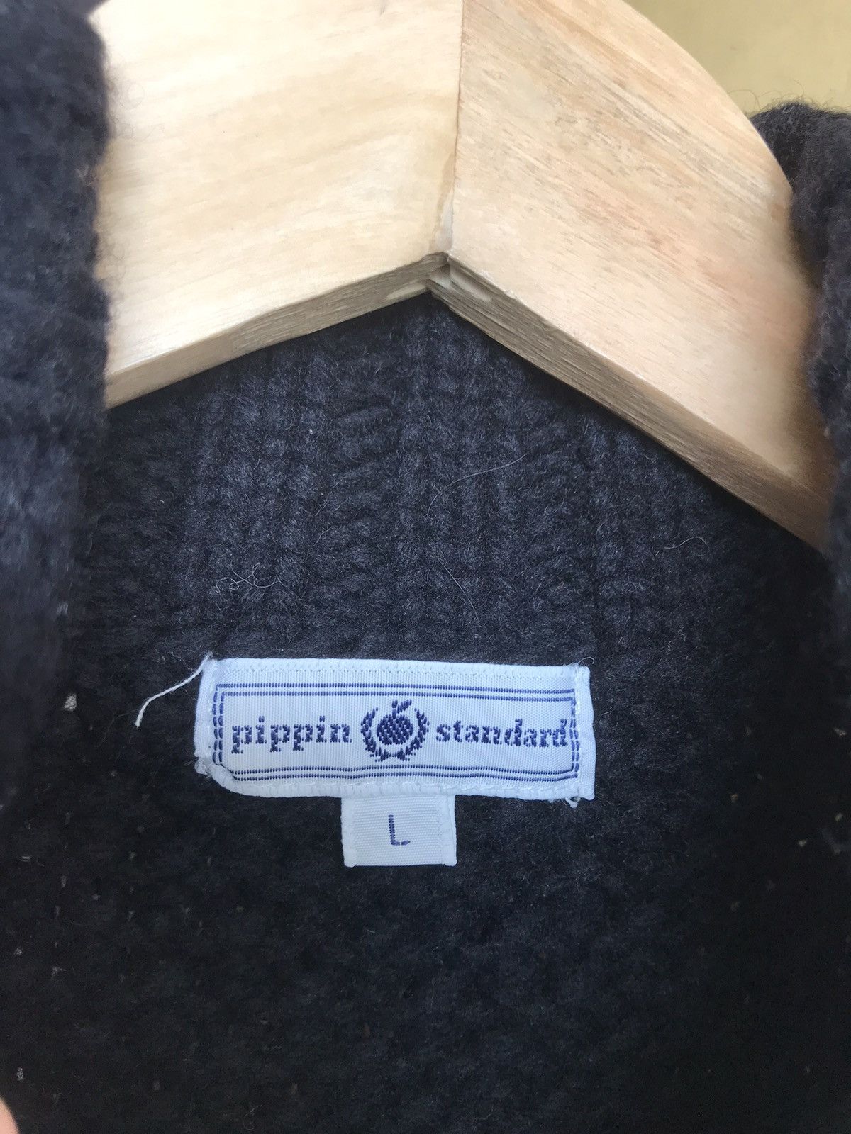 Japanese Brand Nice❗️Pippin Standard All Black Minimalist Knit Sweater Size US L / EU 52-54 / 3 - 17 Thumbnail