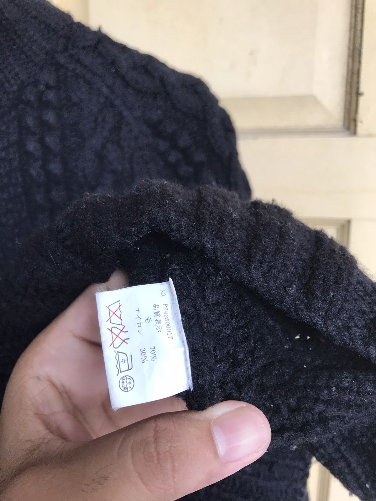 Japanese Brand Nice❗️Pippin Standard All Black Minimalist Knit Sweater Size US L / EU 52-54 / 3 - 18 Thumbnail