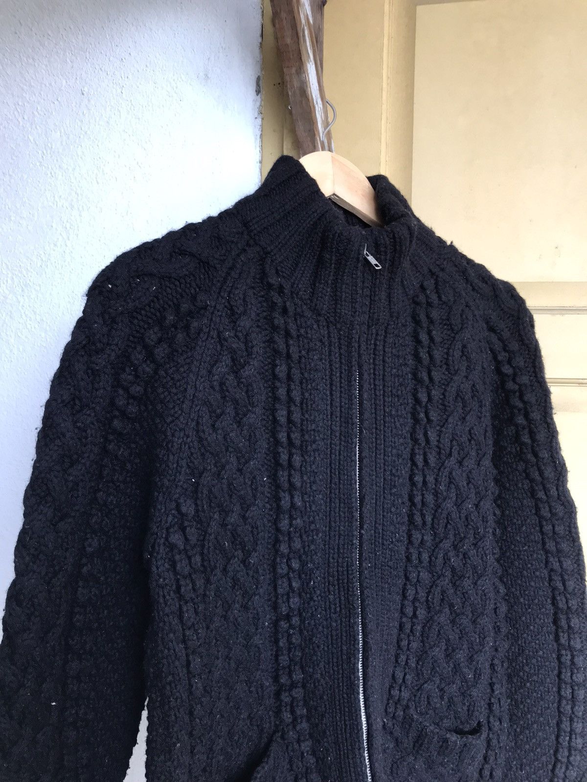 Japanese Brand Nice❗️Pippin Standard All Black Minimalist Knit Sweater Size US L / EU 52-54 / 3 - 3 Thumbnail