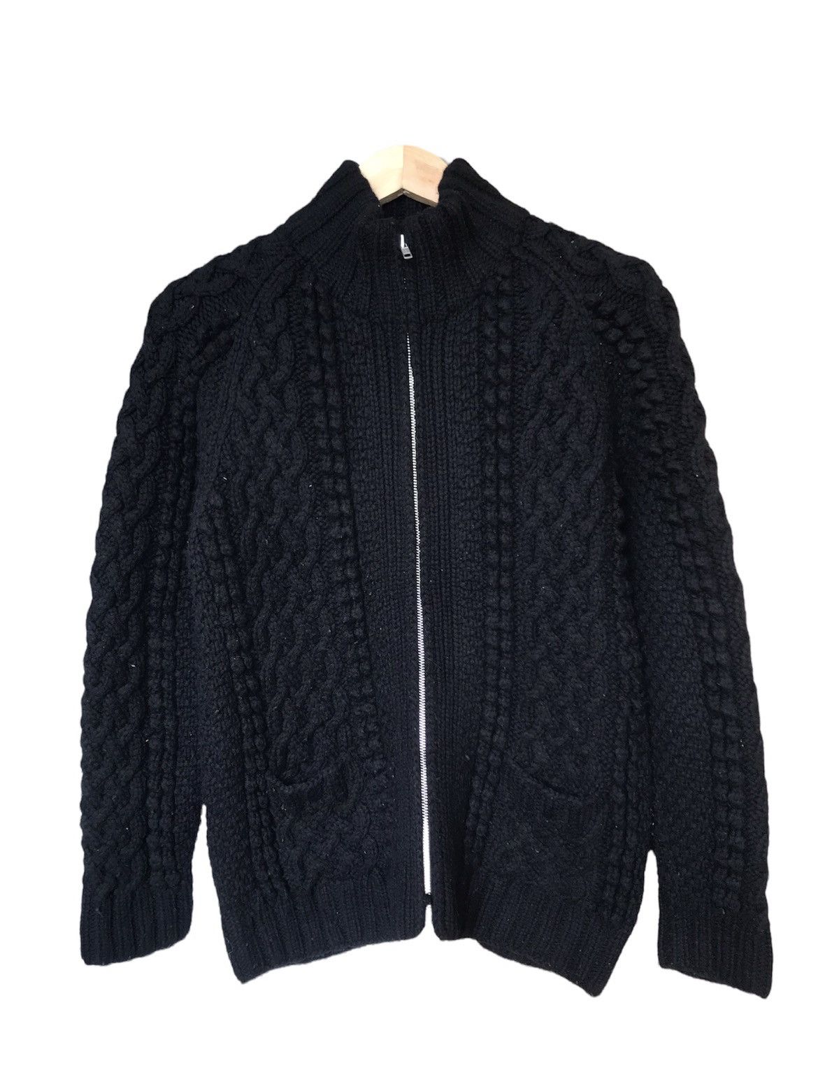 Japanese Brand Nice❗️Pippin Standard All Black Minimalist Knit Sweater Size US L / EU 52-54 / 3 - 1 Thumbnail