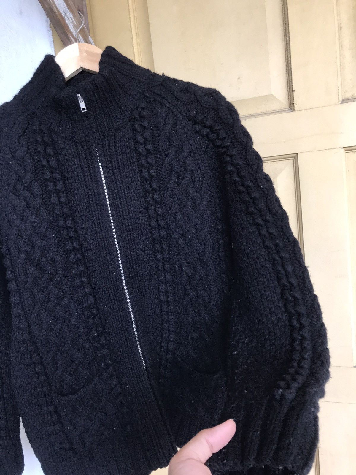 Japanese Brand Nice❗️Pippin Standard All Black Minimalist Knit Sweater Size US L / EU 52-54 / 3 - 8 Thumbnail