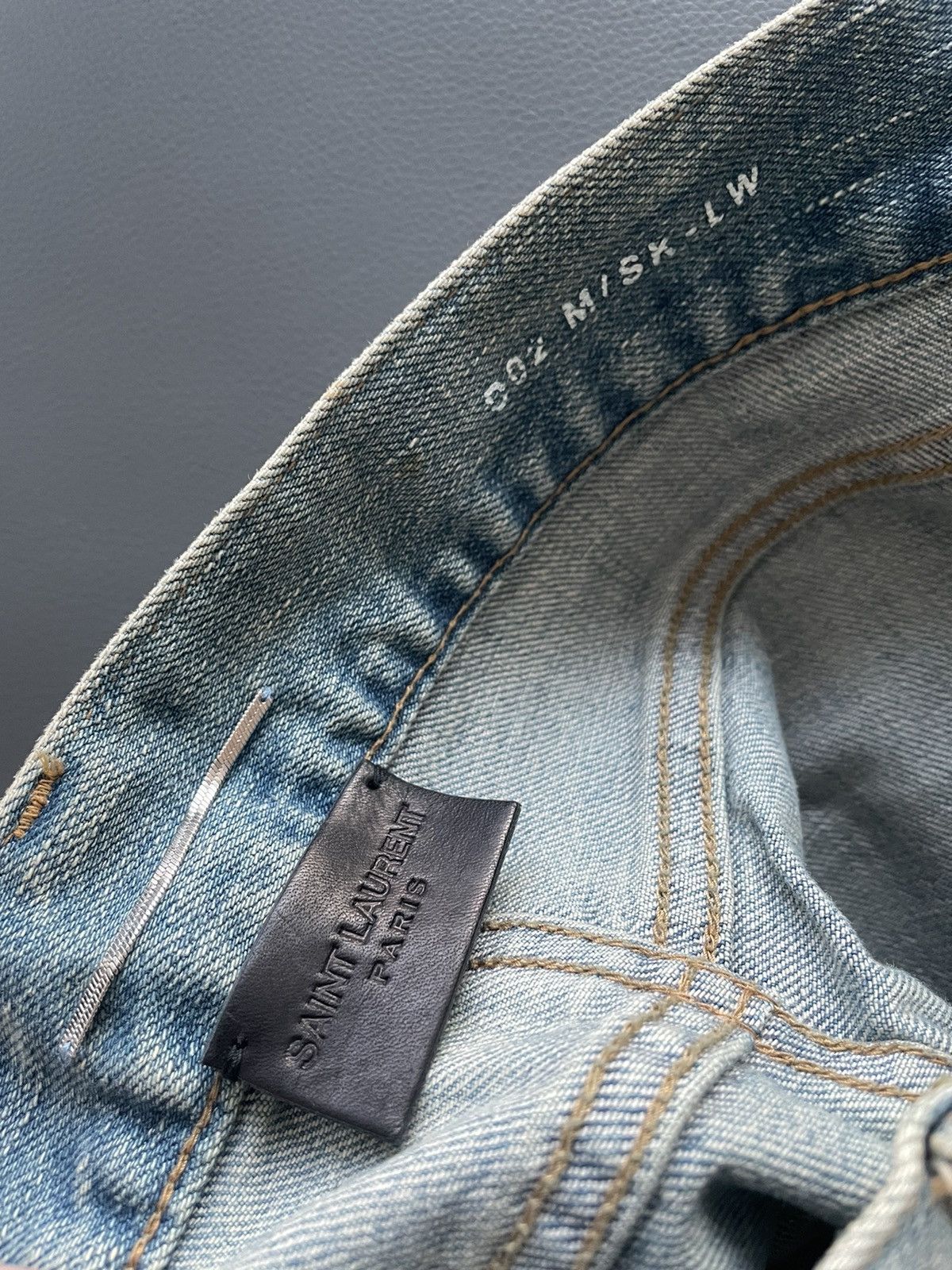 Hedi Slimane × Saint Laurent Paris × Yves Saint Laurent Sold Out Brand NEW Rare HEDI D02 SK-LW Trash Crash Denim Size US 30 / EU 46 - 15 Thumbnail