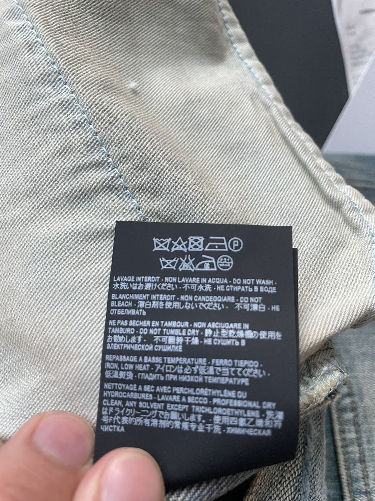 Hedi Slimane × Saint Laurent Paris × Yves Saint Laurent Sold Out Brand NEW Rare HEDI D02 SK-LW Trash Crash Denim Size US 30 / EU 46 - 12 Thumbnail