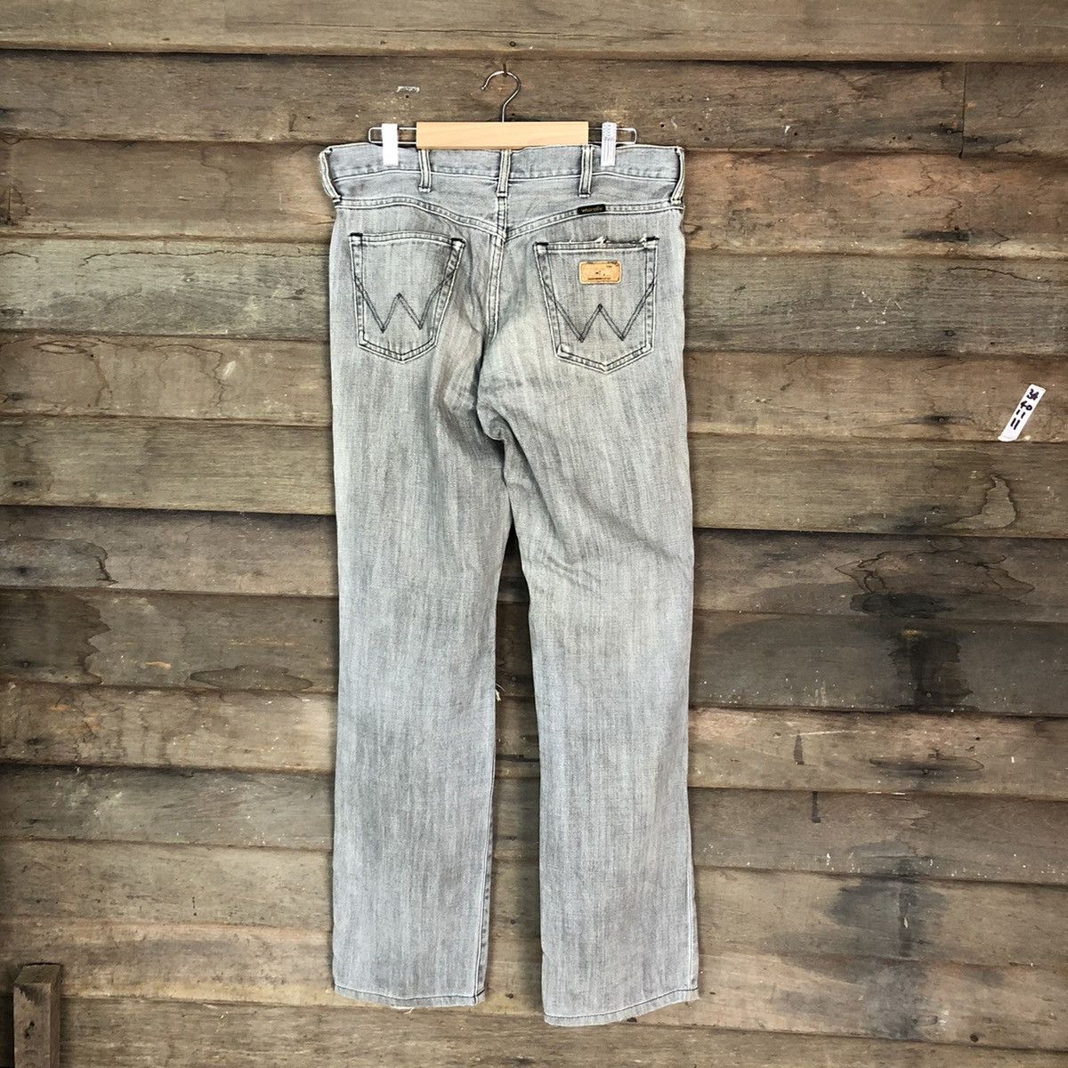 Vintage Wrangler Grey Distressed Denim Pants #6733 Size US 31 - 8 Thumbnail