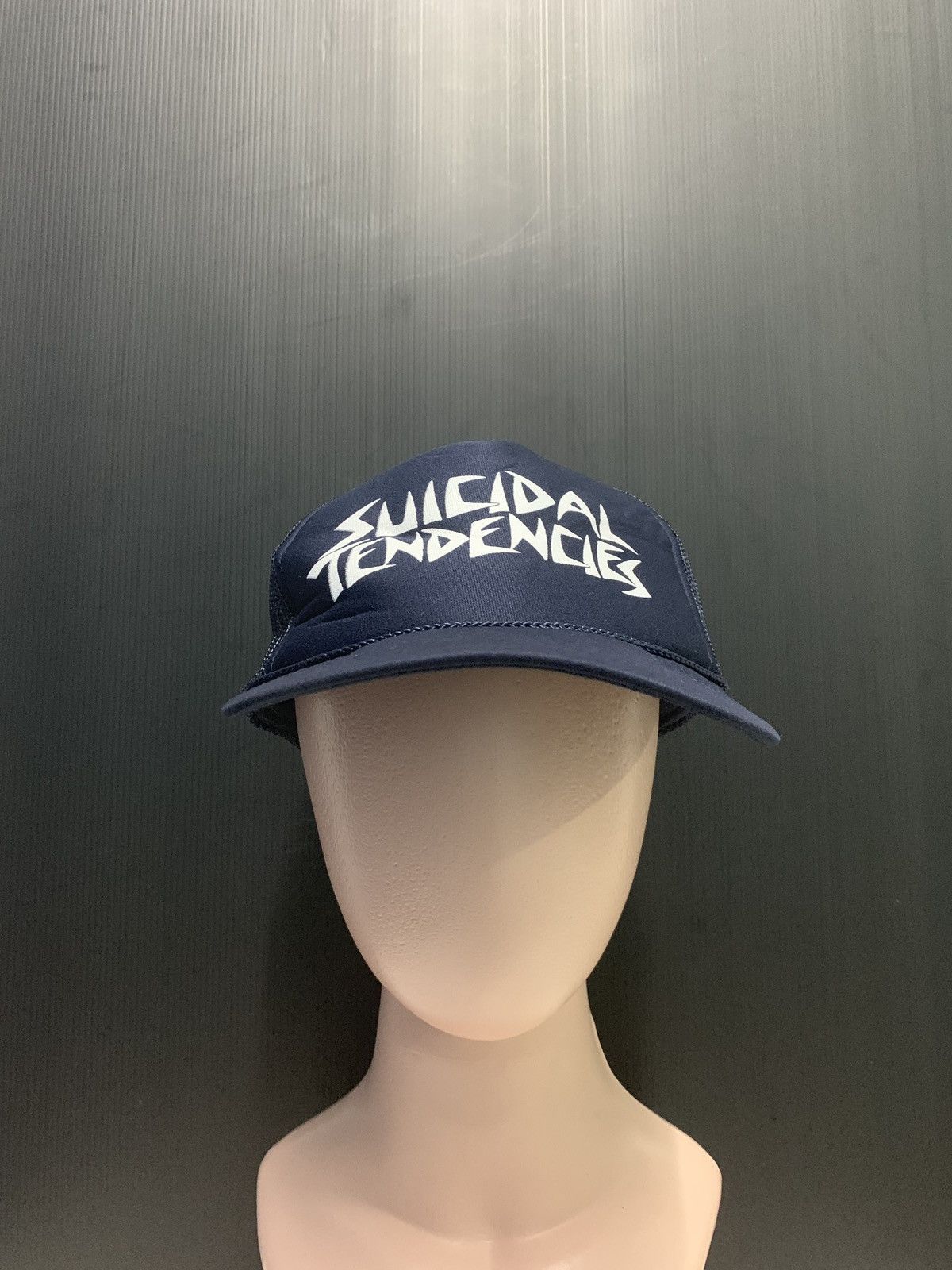 Band Tees × Vintage Vintage 80s Suicidal Tendencies Black Truckers Hats Cap Size ONE SIZE - 1 Thumbnail