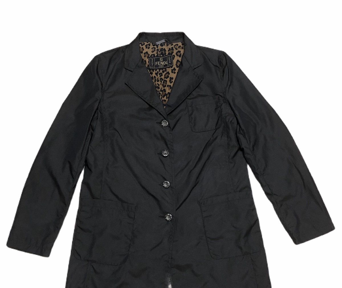 Fendi Authentic FENDI MONOGRAM LEOPARD STYLE Trench Coat Size US M / EU 48-50 / 2 - 3 Thumbnail