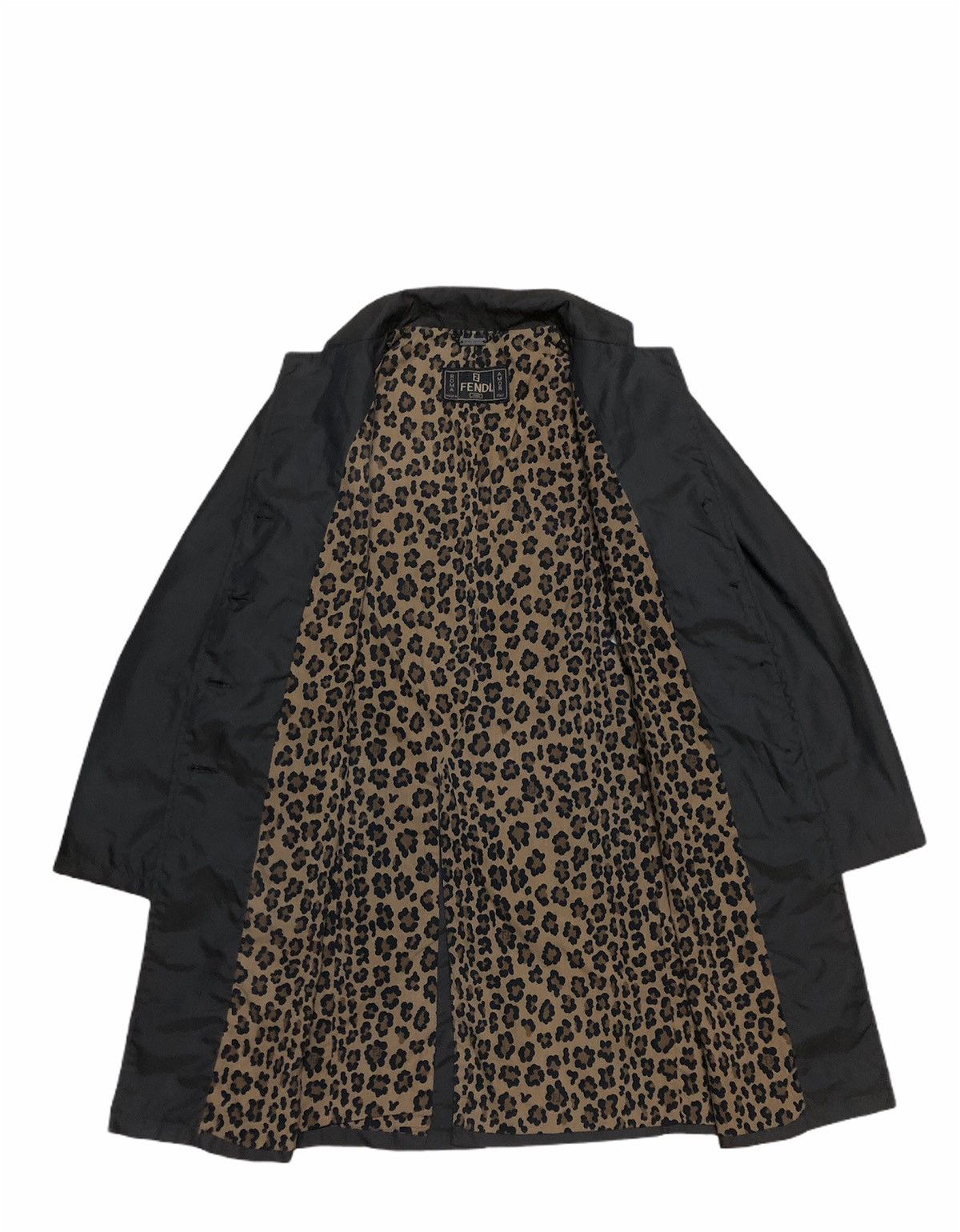 Fendi Authentic FENDI MONOGRAM LEOPARD STYLE Trench Coat Size US M / EU 48-50 / 2 - 2 Thumbnail