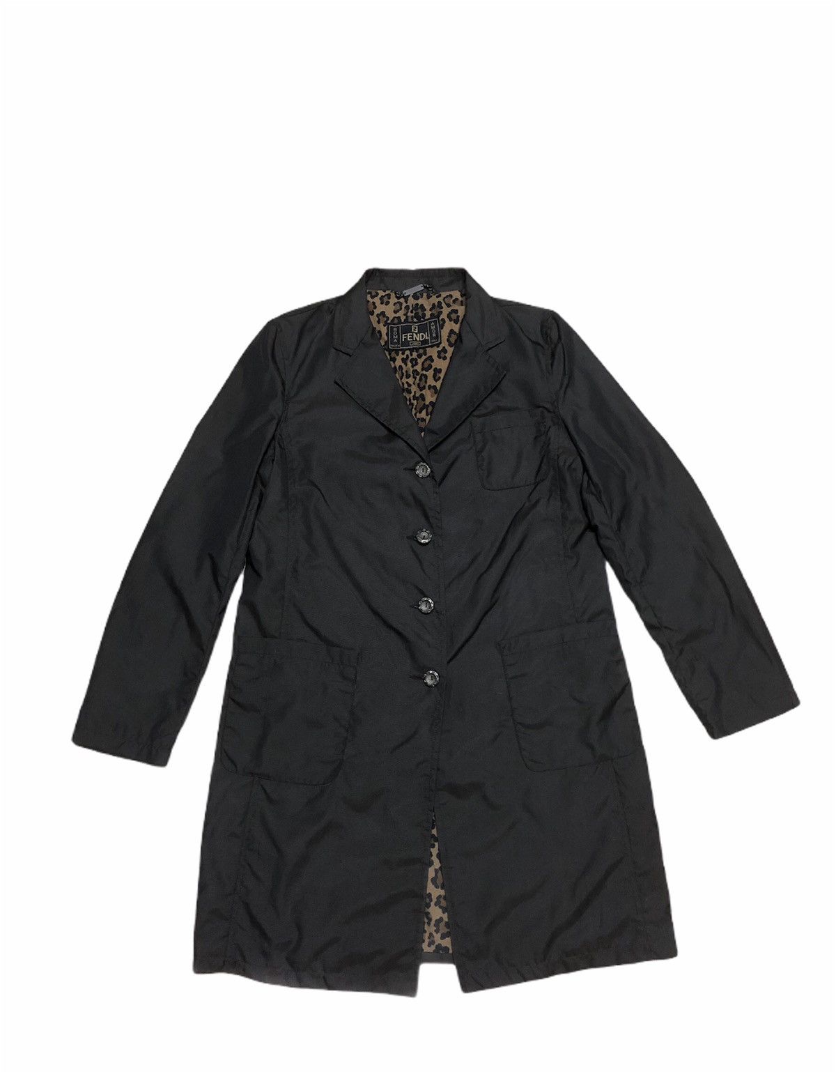 Fendi Authentic FENDI MONOGRAM LEOPARD STYLE Trench Coat Size US M / EU 48-50 / 2 - 1 Thumbnail