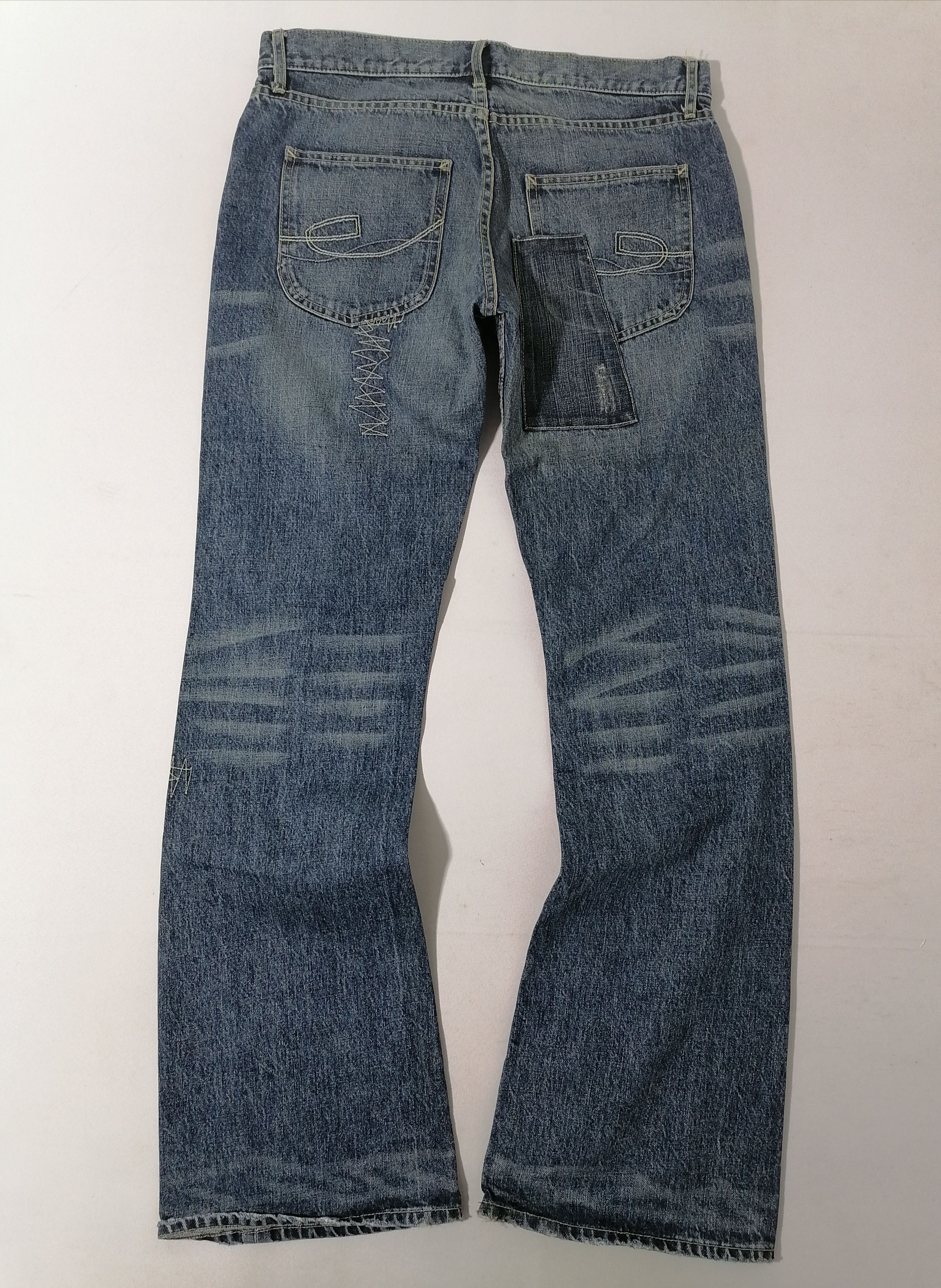Designer Famock Nice Design Denim Jeans Size US 34 / EU 50 - 2 Thumbnail