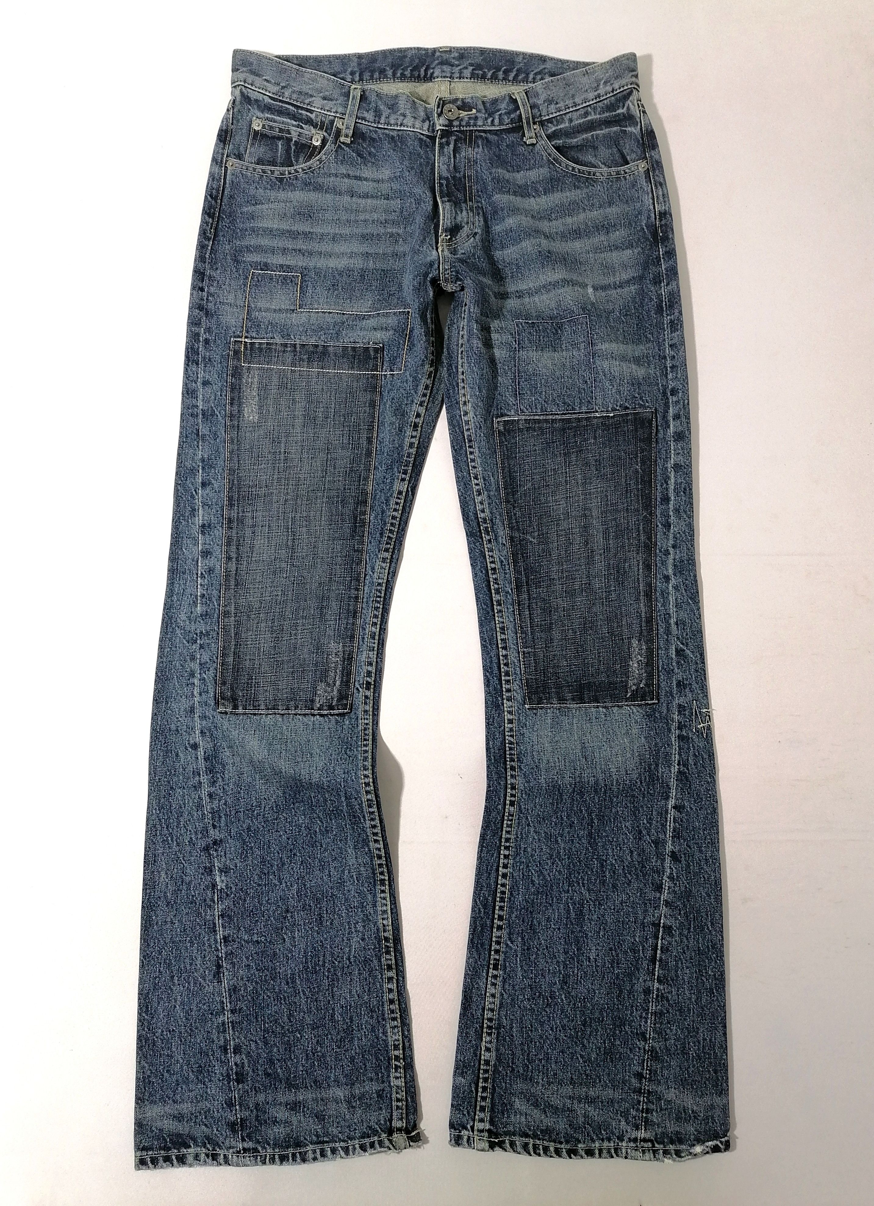Designer Famock Nice Design Denim Jeans Size US 34 / EU 50 - 1 Thumbnail