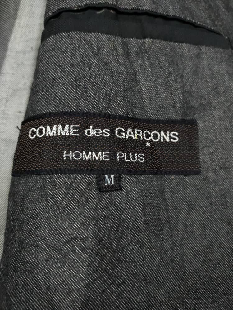 Comme des Garcons Homme Plus 🔥HOT ITEM CdGH PLUS INDIGO DENIM Y NECK Size US M / EU 48-50 / 2 - 12 Thumbnail