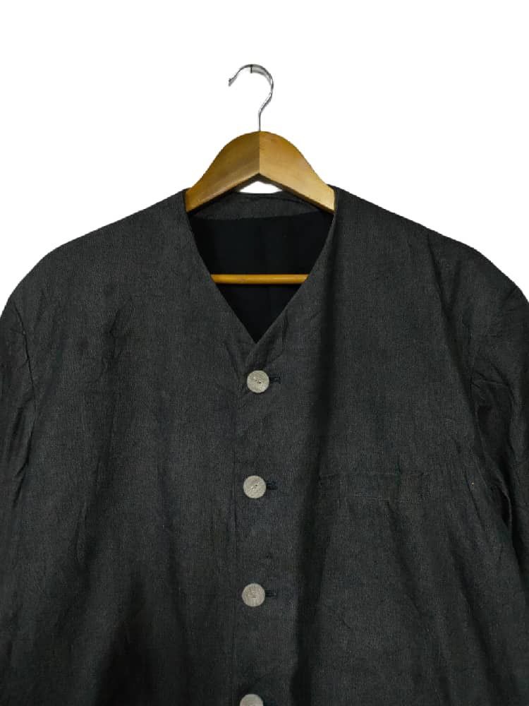 Comme des Garcons Homme Plus 🔥HOT ITEM CdGH PLUS INDIGO DENIM Y NECK Size US M / EU 48-50 / 2 - 6 Thumbnail