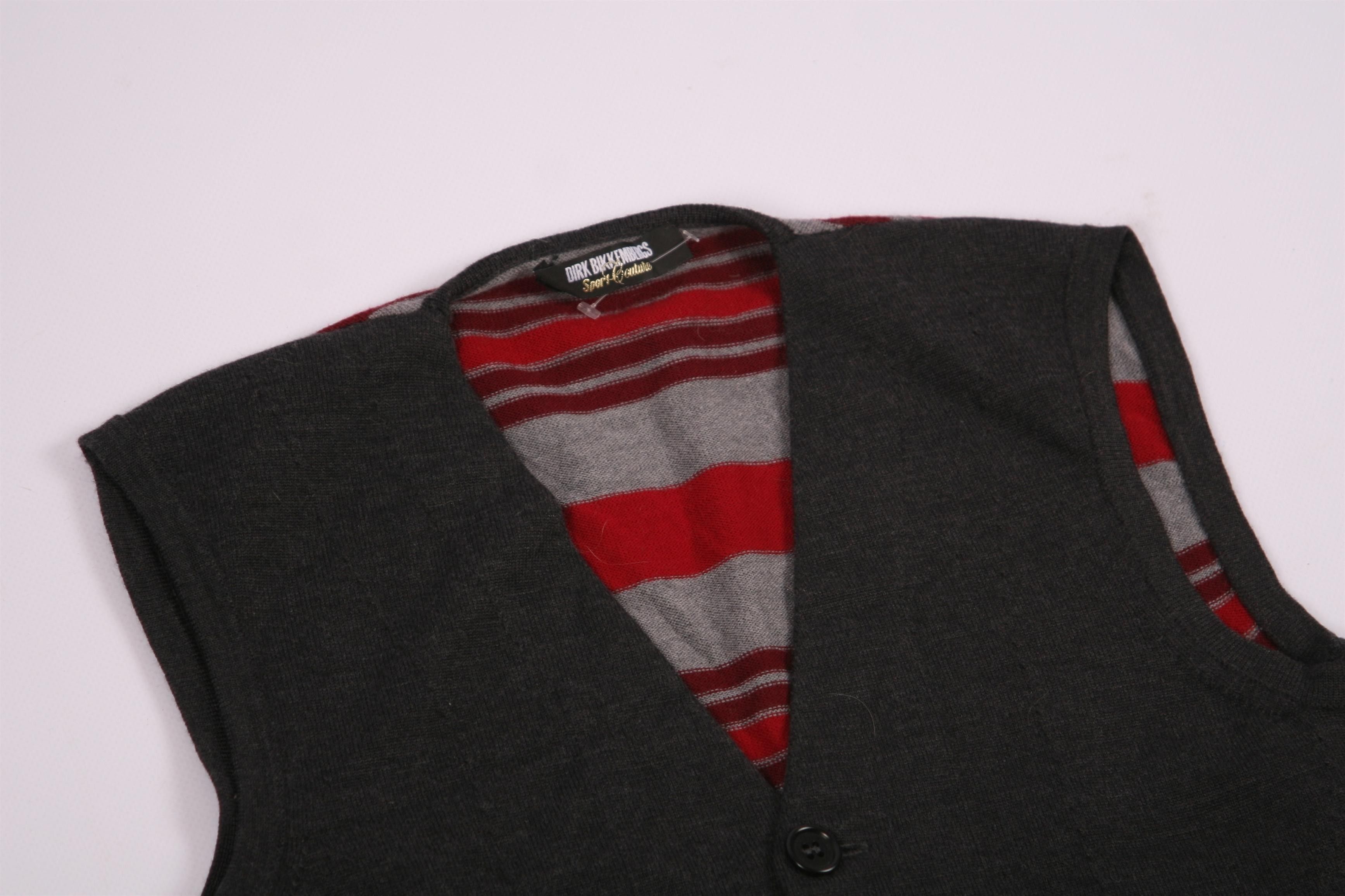 Dirk Bikkembergs 💥Dirk Bikkembergs Sport Couture Wool Knit Vest Size US XS / EU 42 / 0 - 3 Thumbnail