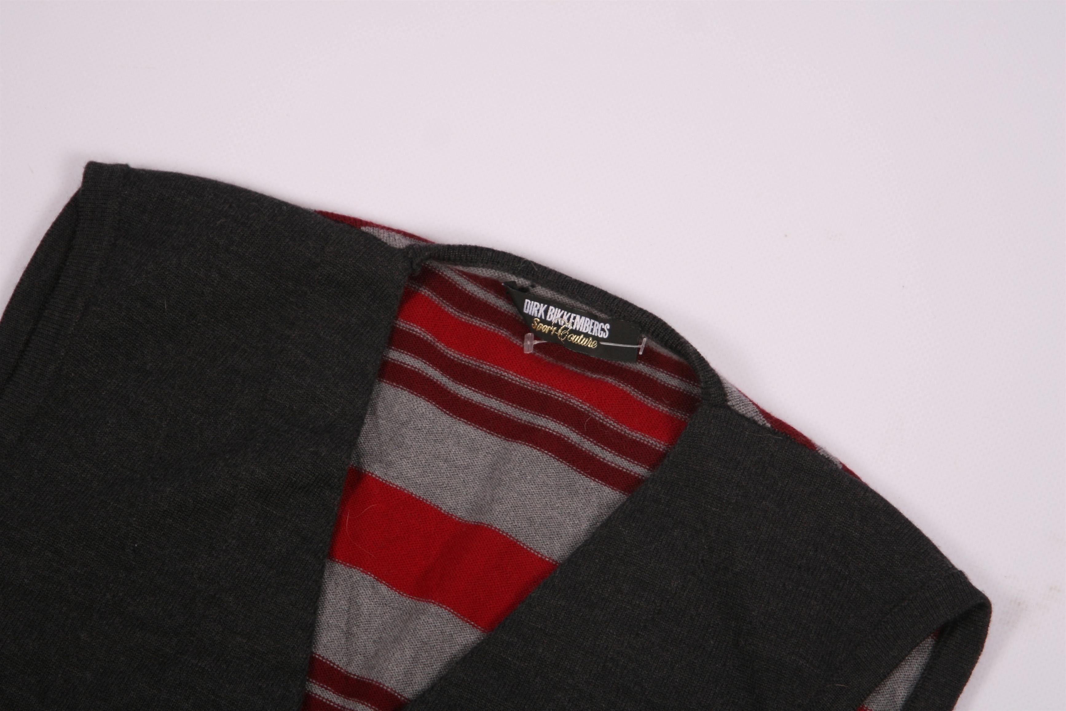 Dirk Bikkembergs 💥Dirk Bikkembergs Sport Couture Wool Knit Vest Size US XS / EU 42 / 0 - 5 Thumbnail