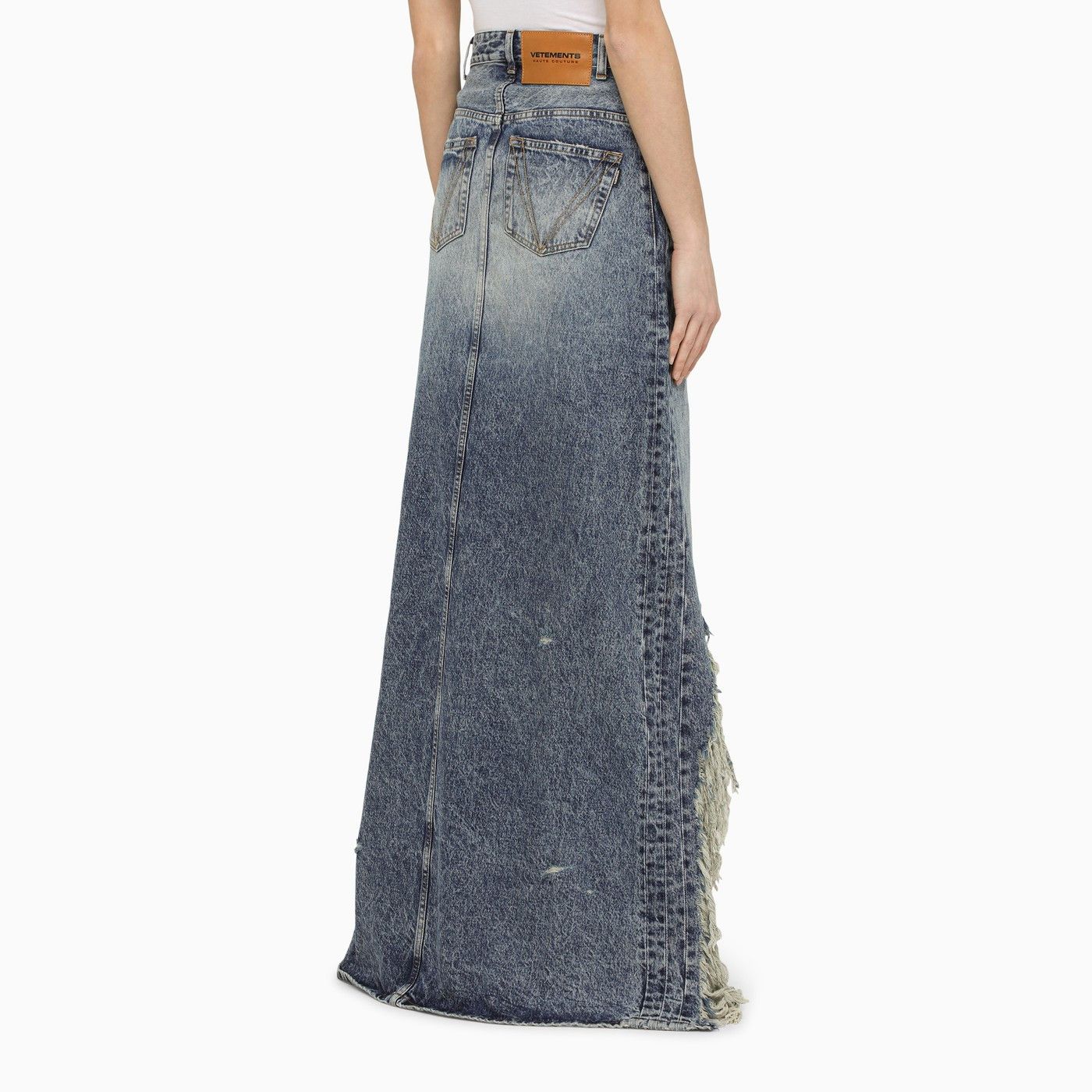 Vetements o1d2blof0623 Denim Skirt in Blue Size 28" / US 6 / IT 42 - 4 Thumbnail