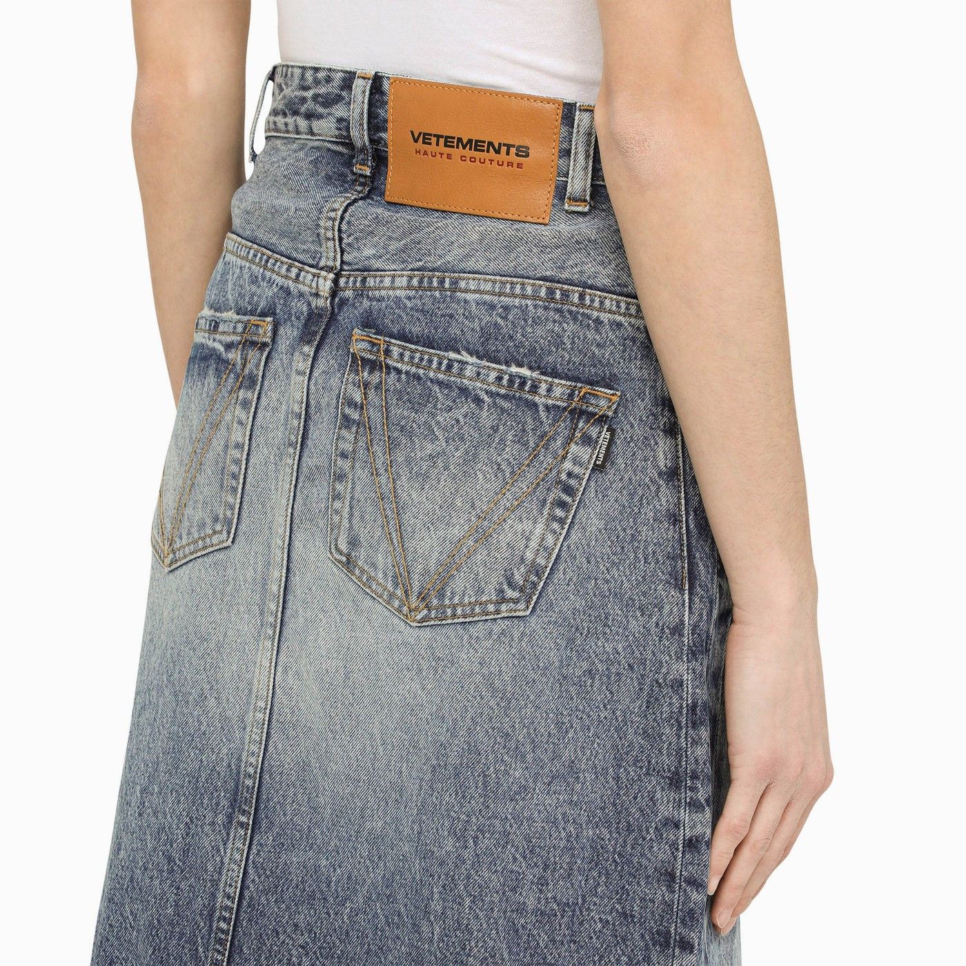 Vetements o1d2blof0623 Denim Skirt in Blue Size 28" / US 6 / IT 42 - 5 Thumbnail