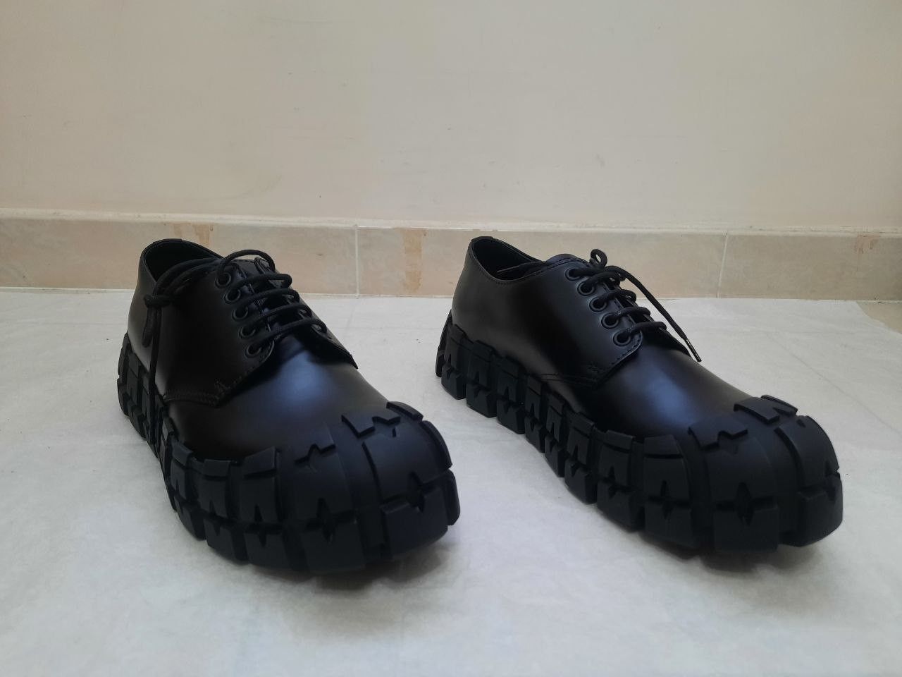 Prada Wheel Tire Lug Sole Derby Size US 8.5 / EU 41-42 - 4 Thumbnail