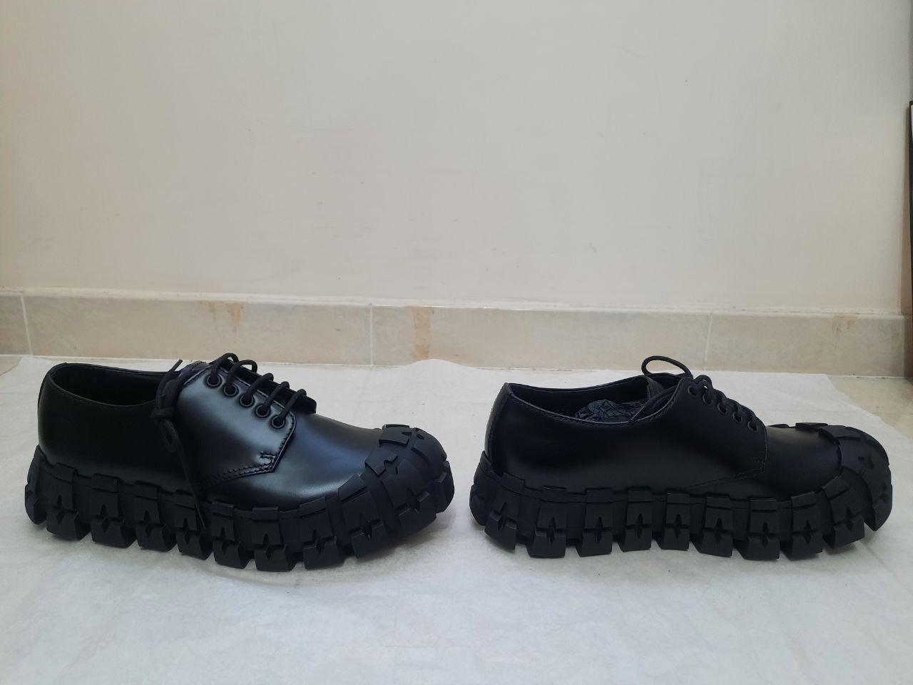 Prada Wheel Tire Lug Sole Derby Size US 8.5 / EU 41-42 - 5 Thumbnail
