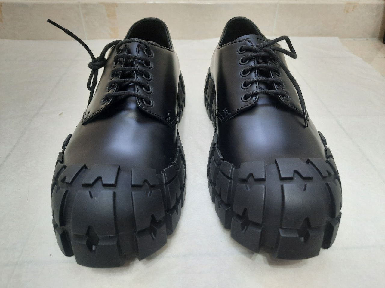 Prada Wheel Tire Lug Sole Derby Size US 8.5 / EU 41-42 - 2 Thumbnail
