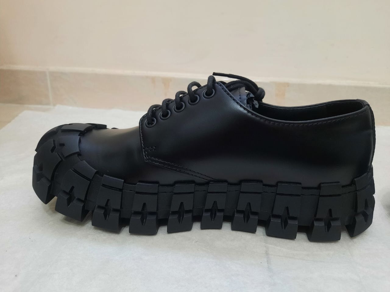 Prada Wheel Tire Lug Sole Derby Size US 8.5 / EU 41-42 - 6 Thumbnail