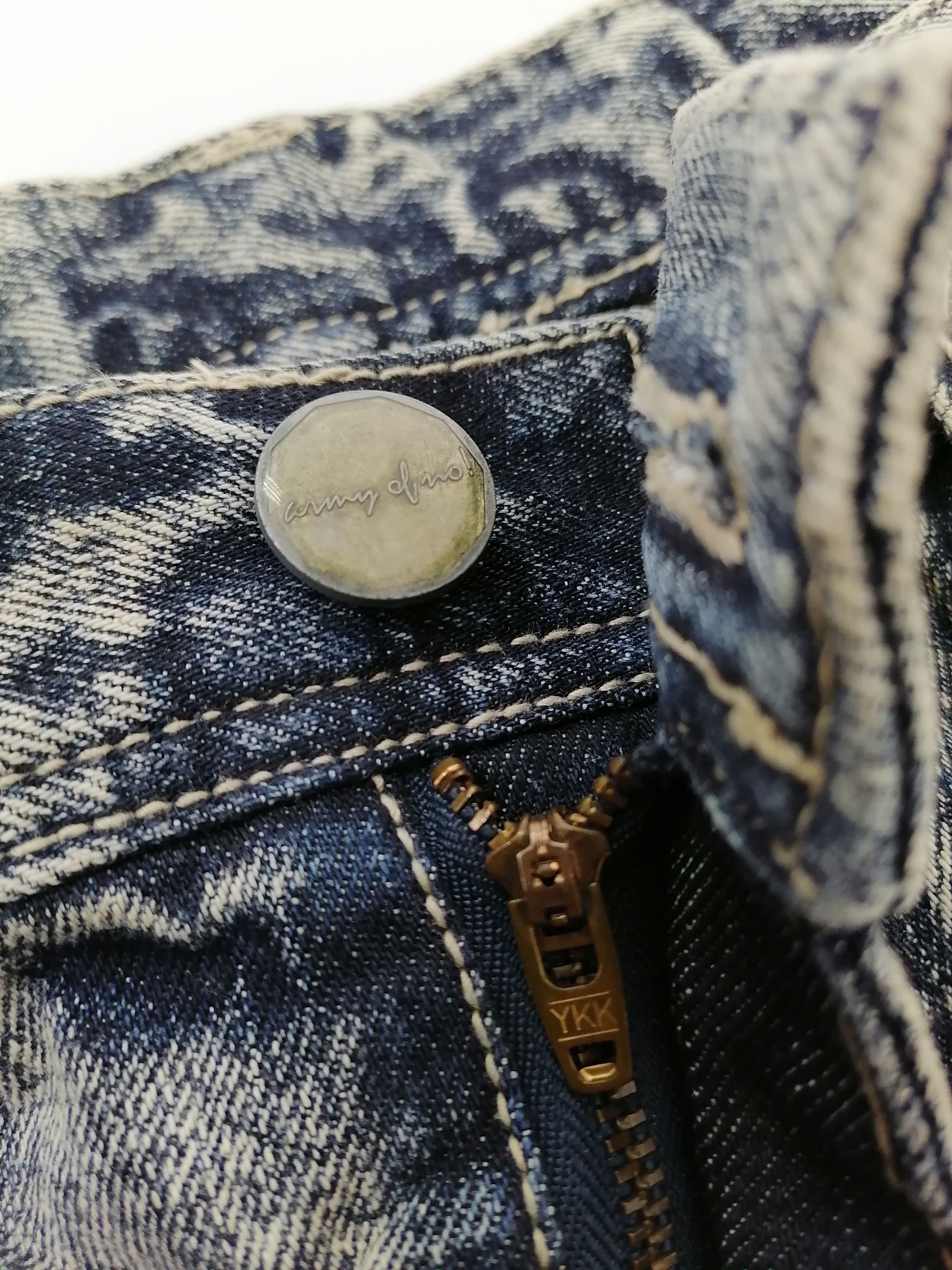Japanese Brand Army Of No Acid Wash Denim Jeans Size US 32 / EU 48 - 3 Thumbnail