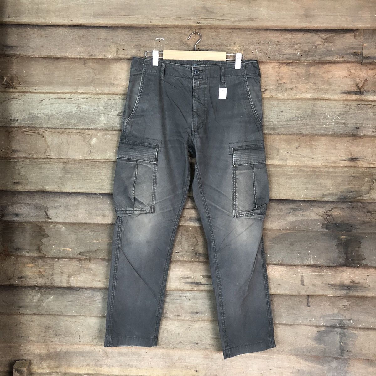 Faded Glory DLL Old Navy faded Black Cargo Multipocket Pants #1535 Size US 31 - 1 Thumbnail