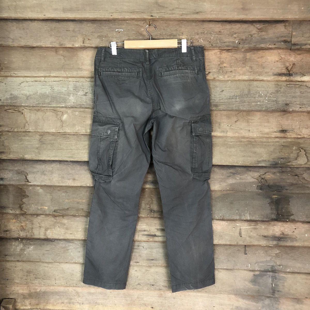 Faded Glory DLL Old Navy faded Black Cargo Multipocket Pants #1535 Size US 31 - 9 Thumbnail