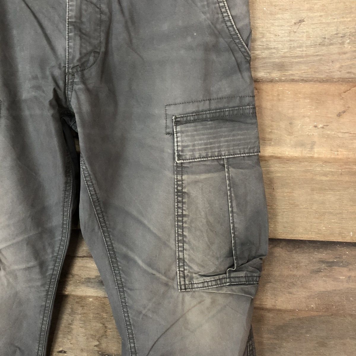 Faded Glory DLL Old Navy faded Black Cargo Multipocket Pants #1535 Size US 31 - 5 Thumbnail