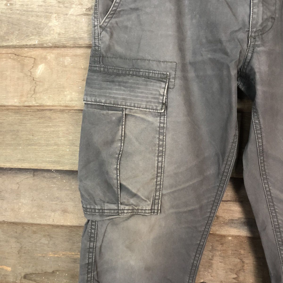 Faded Glory DLL Old Navy faded Black Cargo Multipocket Pants #1535 Size US 31 - 4 Thumbnail