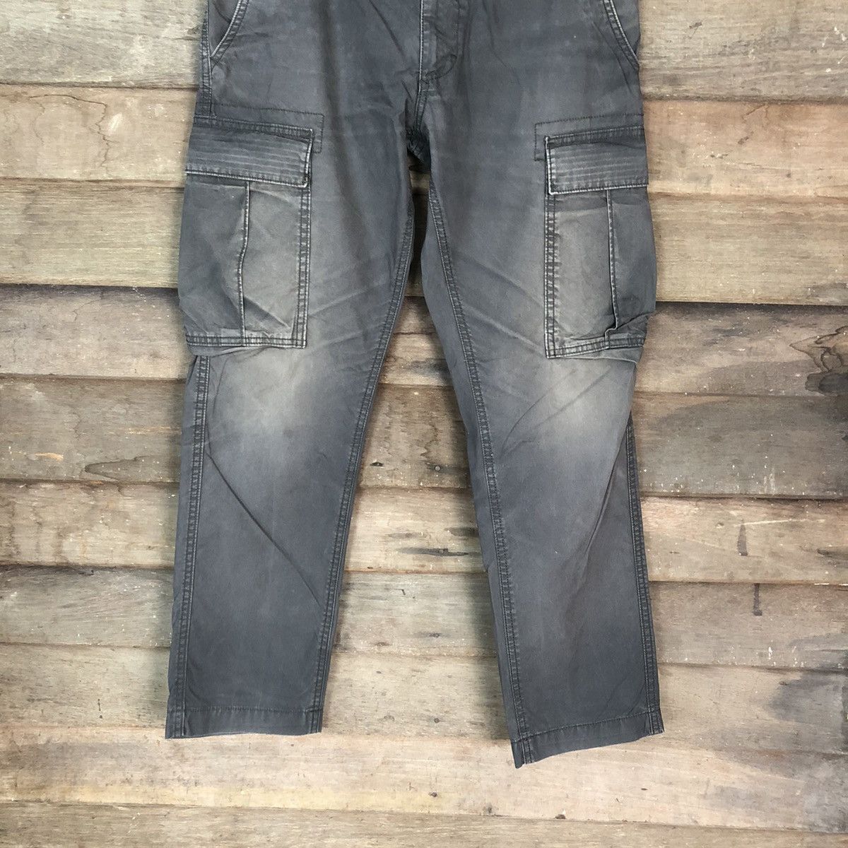 Faded Glory DLL Old Navy faded Black Cargo Multipocket Pants #1535 Size US 31 - 3 Thumbnail