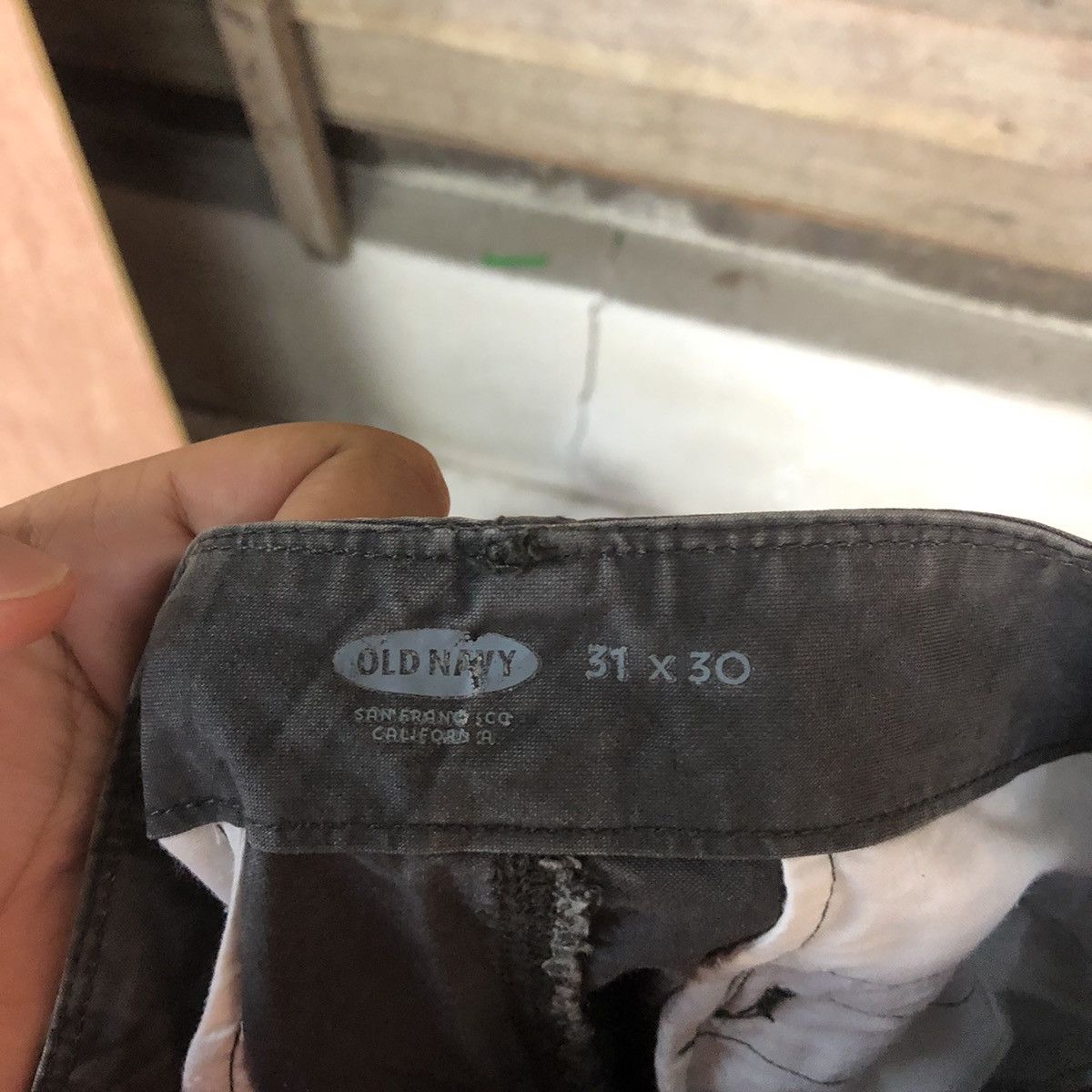 Faded Glory DLL Old Navy faded Black Cargo Multipocket Pants #1535 Size US 31 - 14 Thumbnail