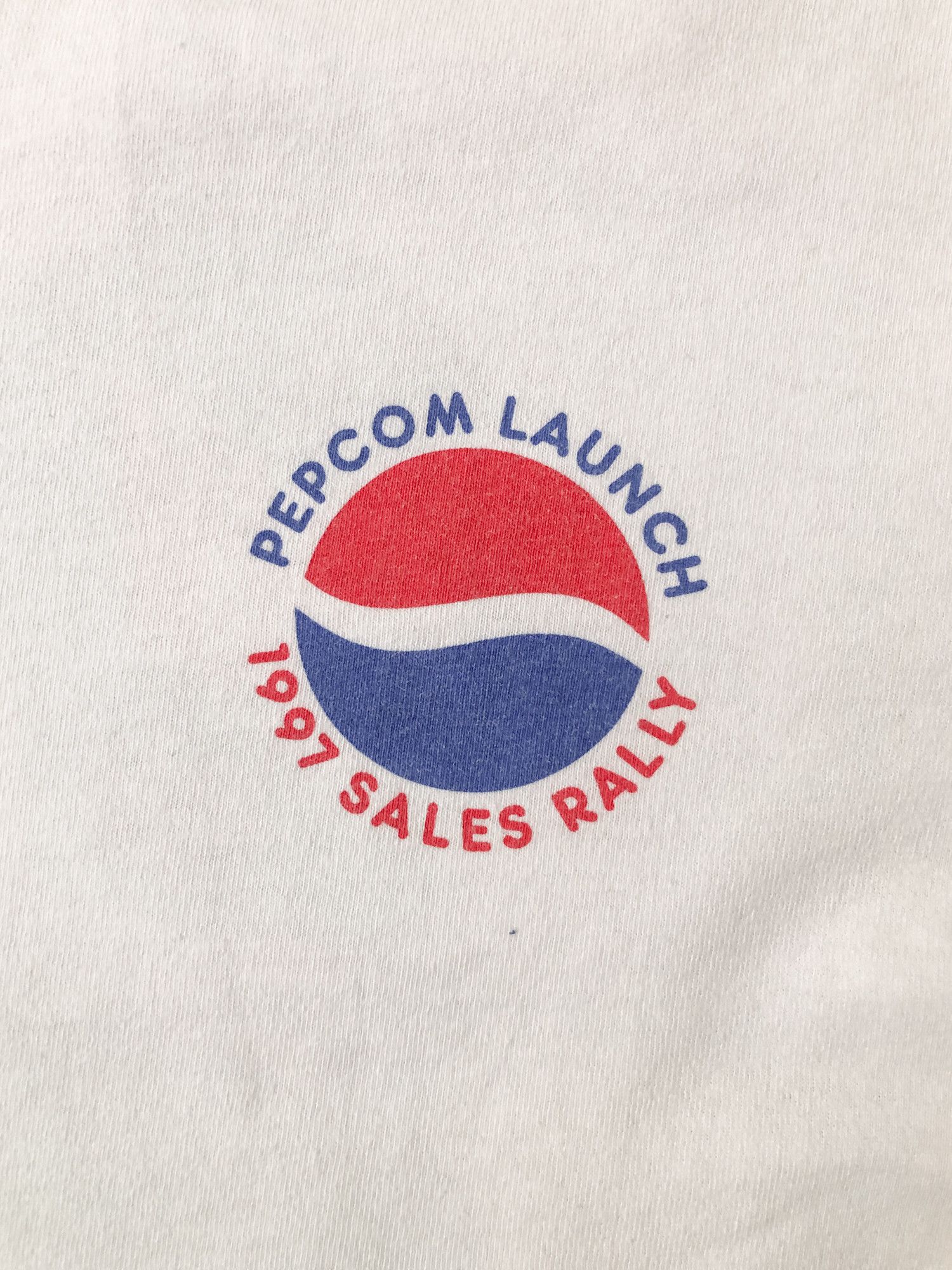 Mountain Dew × Pepsi × Vintage 1997 Single Stitch Faded White 'Mountain Dew' T-Shirt Size US L / EU 52-54 / 3 - 5 Thumbnail