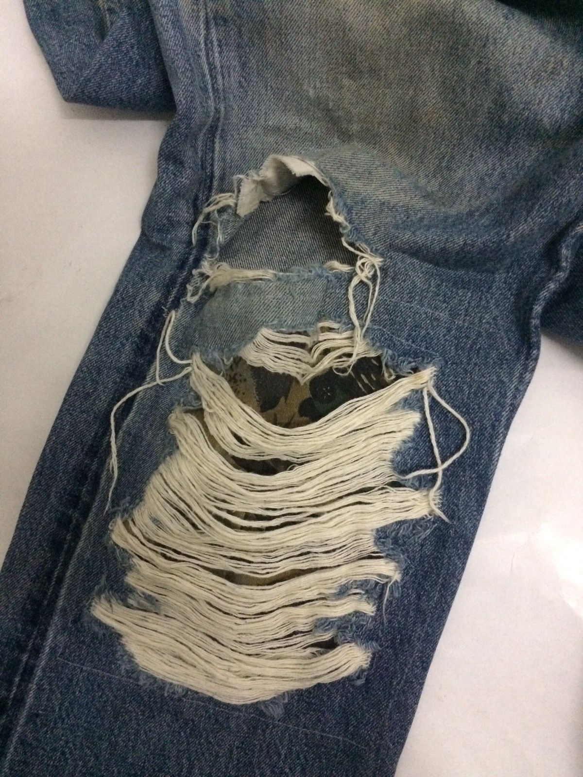 Levi's ❌NEED GONE❌Levi’s 501 distressed patchwork denim pant Size US 34 / EU 50 - 12 Thumbnail