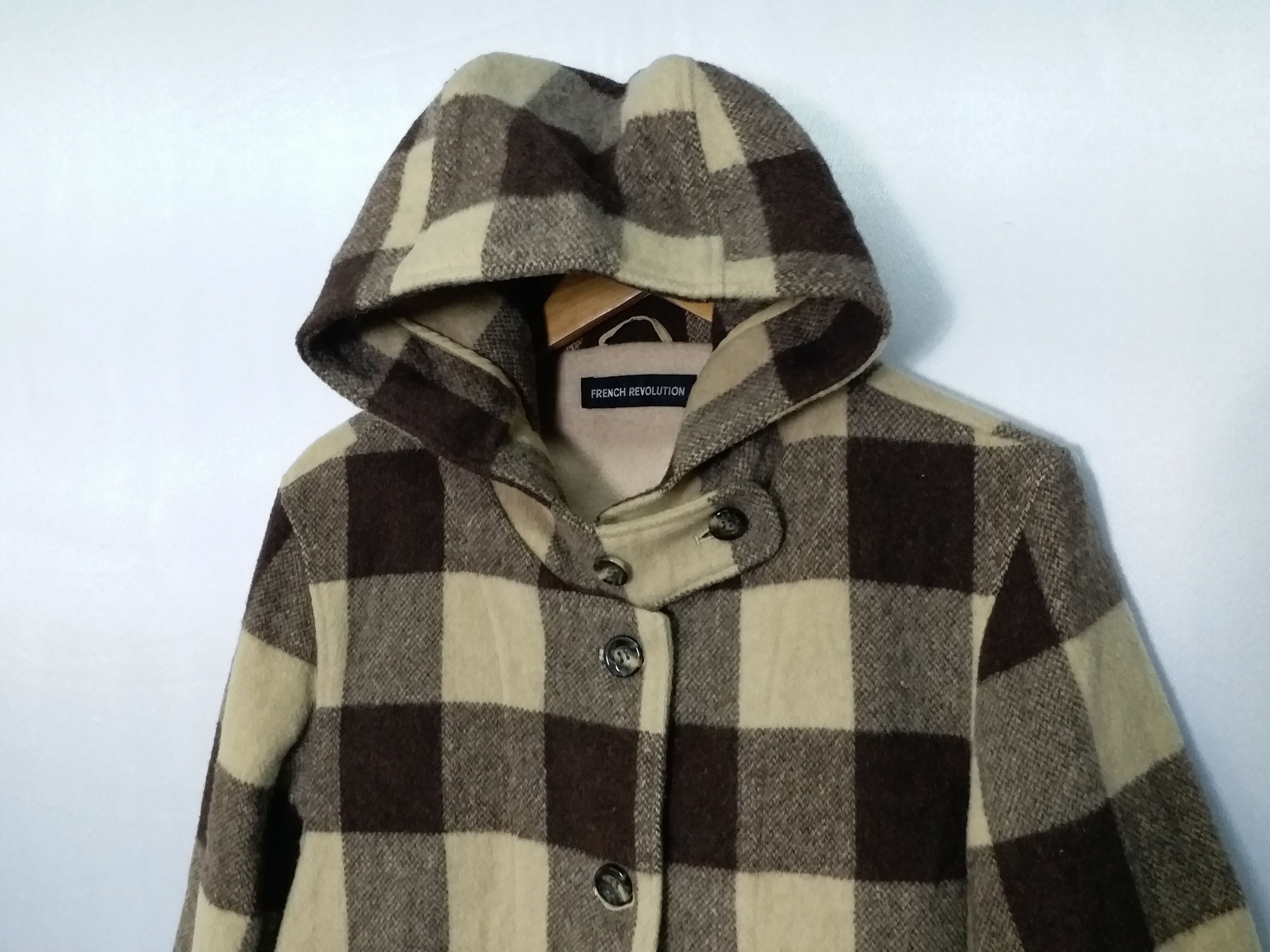 FCUK × French Connection Tartan Wool Duffle Coat by French Connection Size M Size US M / EU 48-50 / 2 - 4 Thumbnail