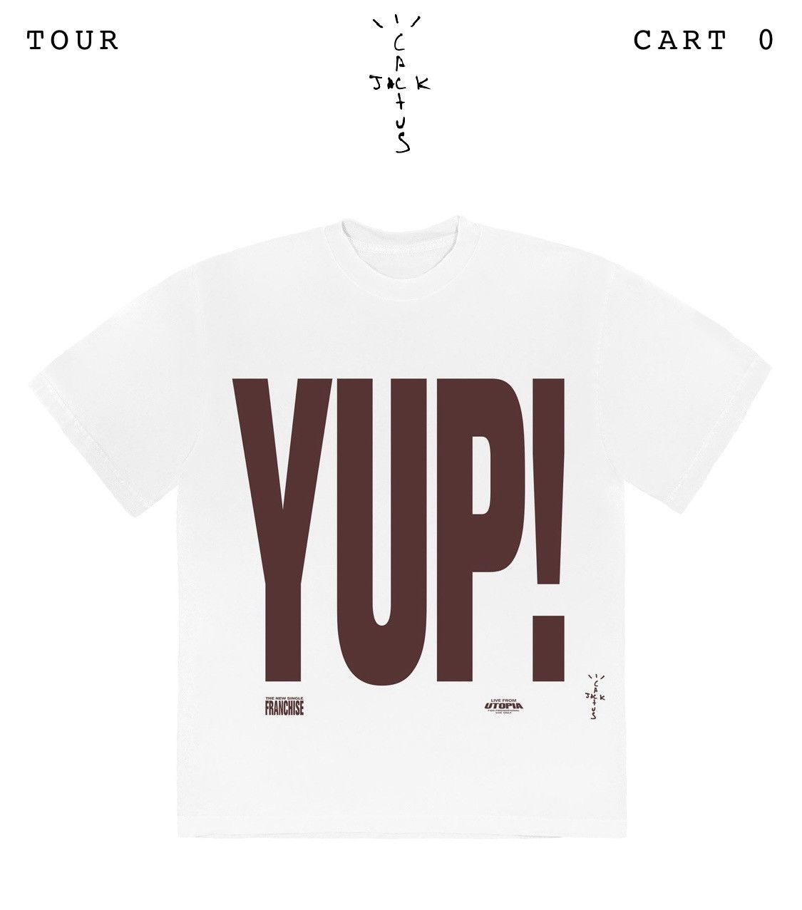 Travis Scott Yup T Shirt | Grailed