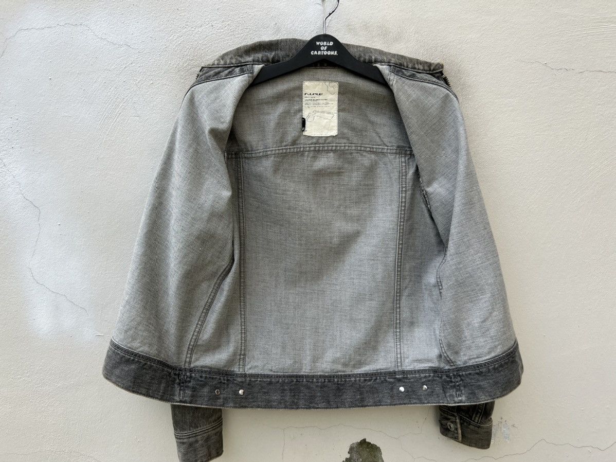 Japanese Brand Vintage 2000s NUKE Pre Julius 7 Faded Black Denim Jacket Size US M / EU 48-50 / 2 - 19 Thumbnail