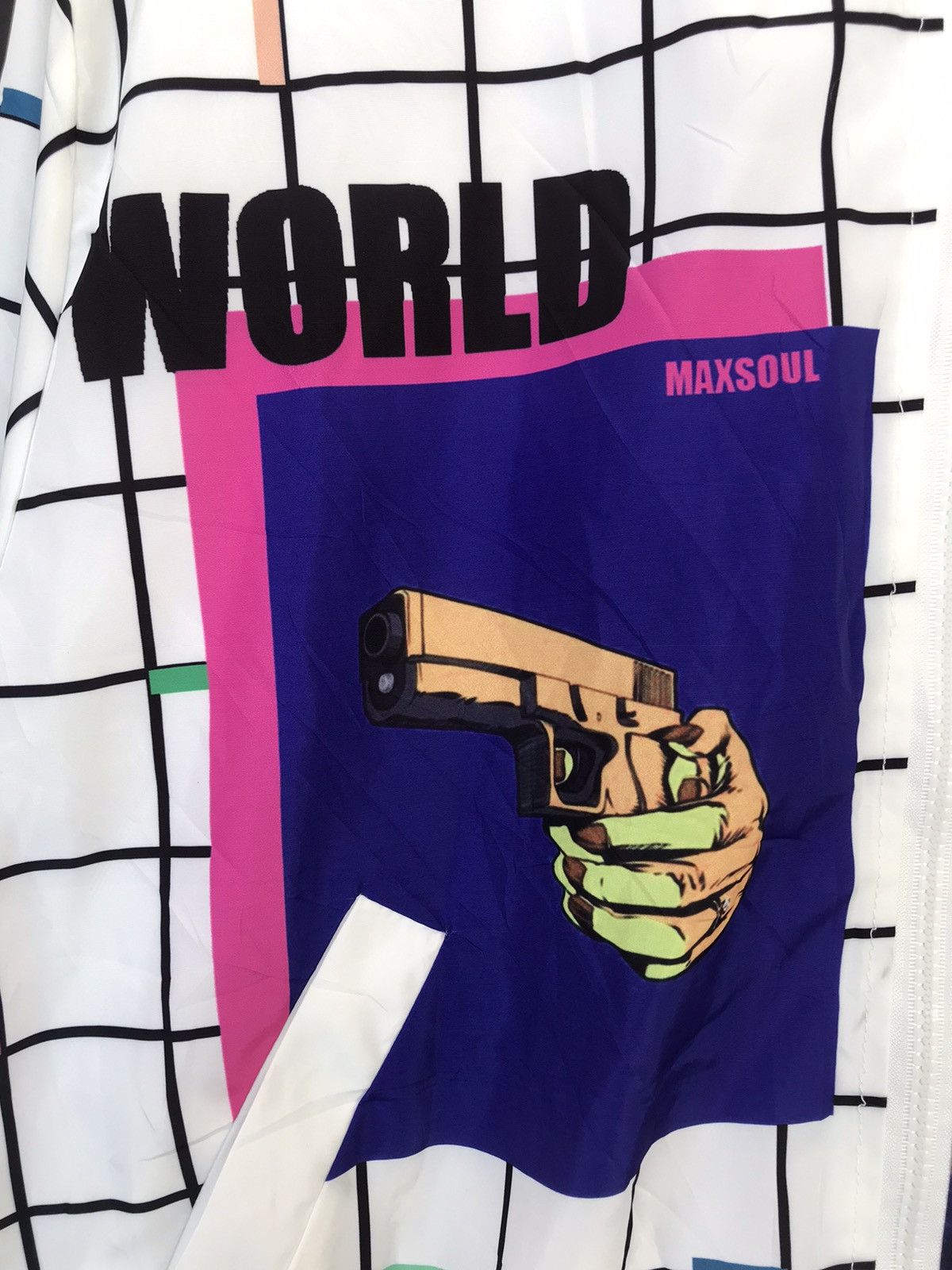 Japanese Brand Max Soul Bomber Overprint Jacket Size US M / EU 48-50 / 2 - 4 Thumbnail