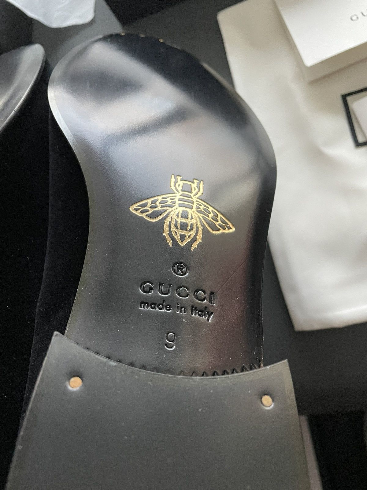 Gucci New Rare Super Runway Logo Flying Pig Velvet Leather Loafer Size US 9.5 / EU 42-43 - 11 Thumbnail