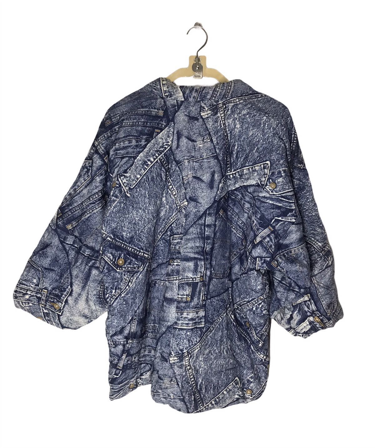 Beverly Hills Polo Club BHPC kimono jeans printed fullprint Size US M / EU 48-50 / 2 - 2 Thumbnail