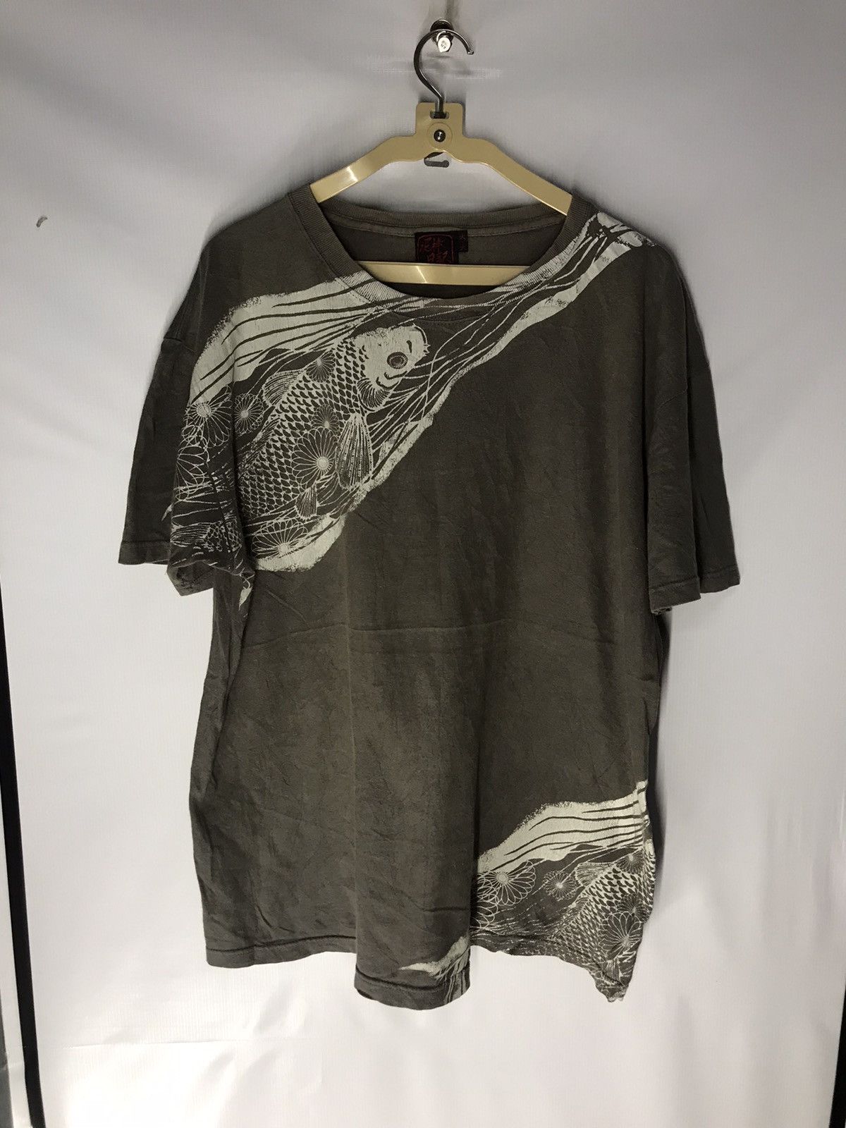 Japanese Brand Koi fish tee overprint Size US L / EU 52-54 / 3 - 4 Thumbnail