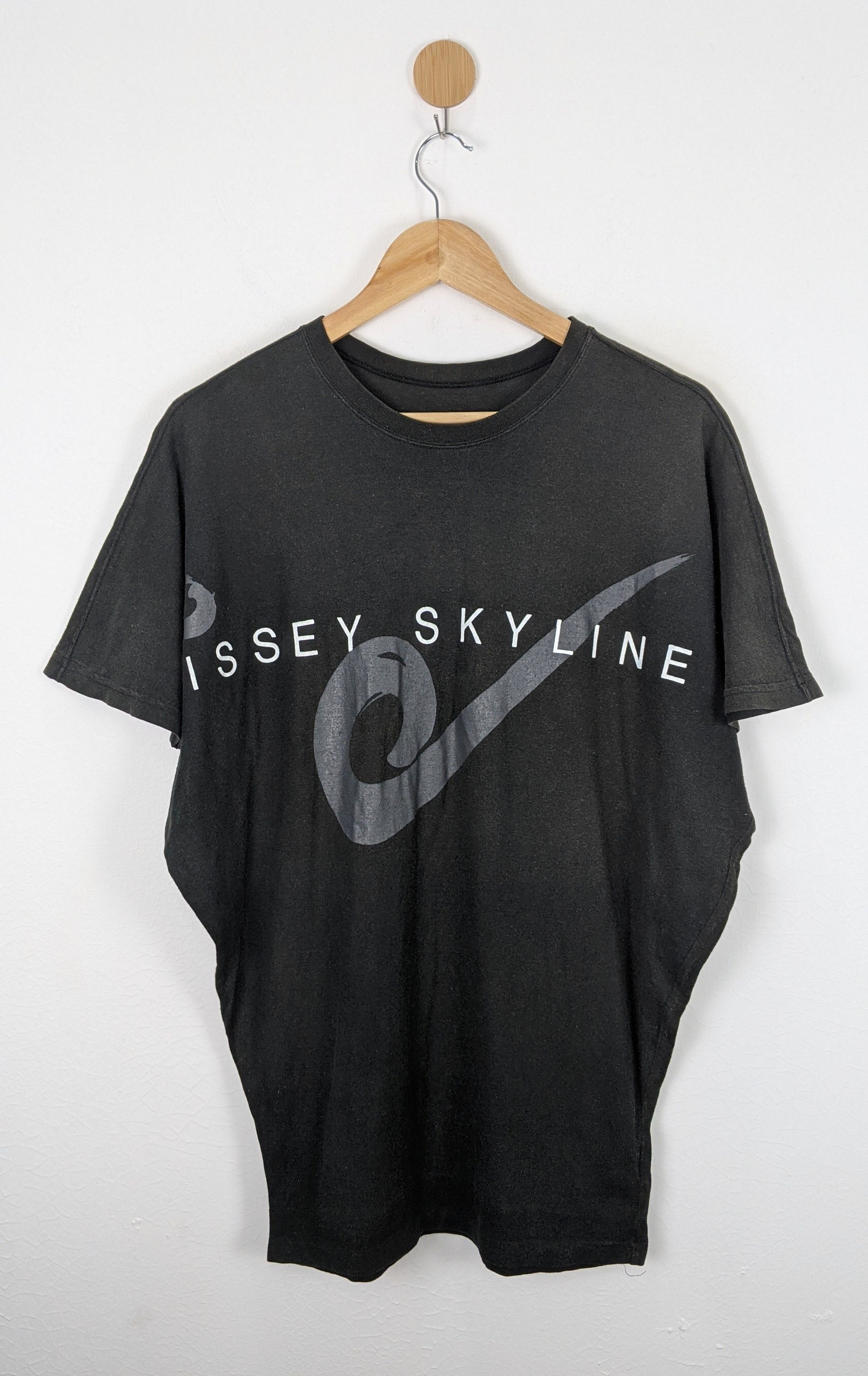 Pre-owned Issey Miyake Skyline Designer Dress Japan Shirt In Black