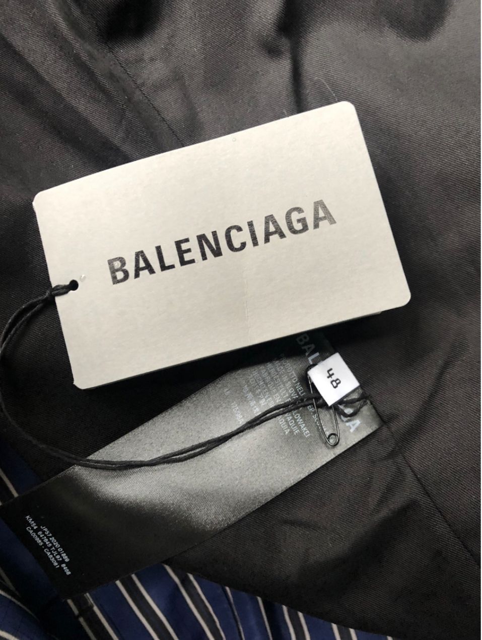 Balenciaga Balenciaga Striped Padded Shirt Parka Jacket Size US M / EU 48-50 / 2 - 7 Thumbnail