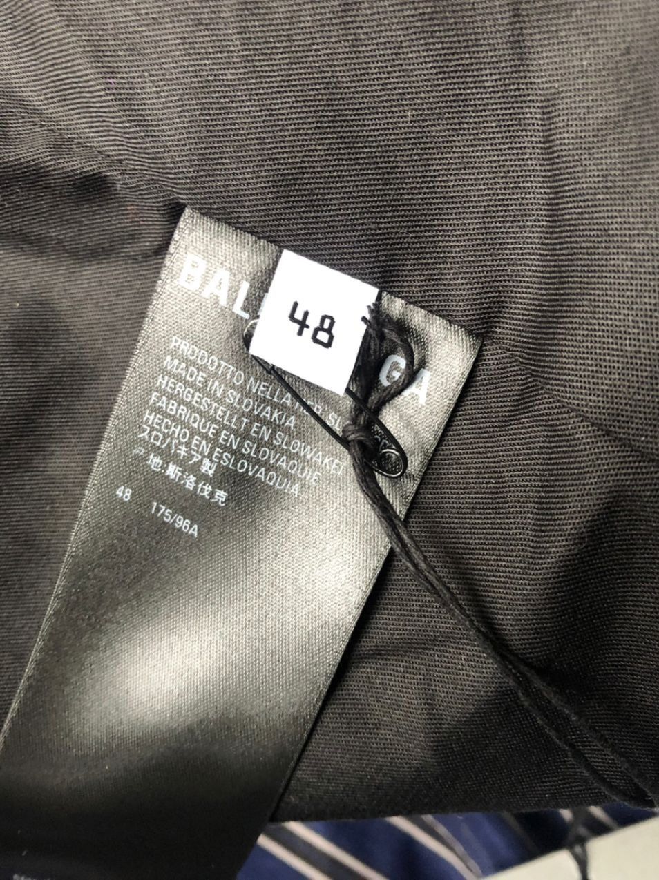 Balenciaga Balenciaga Striped Padded Shirt Parka Jacket Size US M / EU 48-50 / 2 - 6 Thumbnail