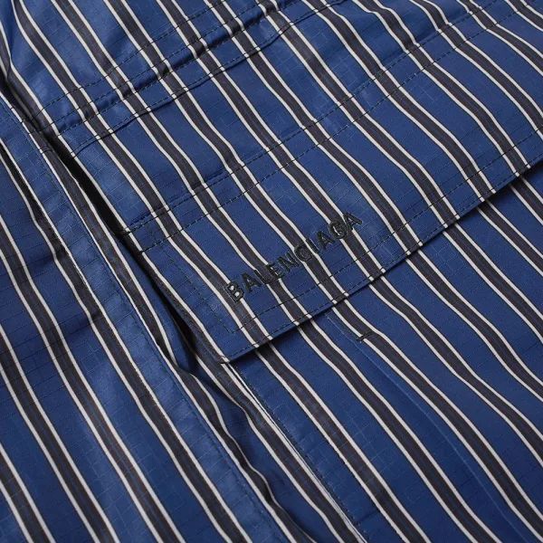 Balenciaga Balenciaga Striped Padded Shirt Parka Jacket Size US M / EU 48-50 / 2 - 10 Thumbnail