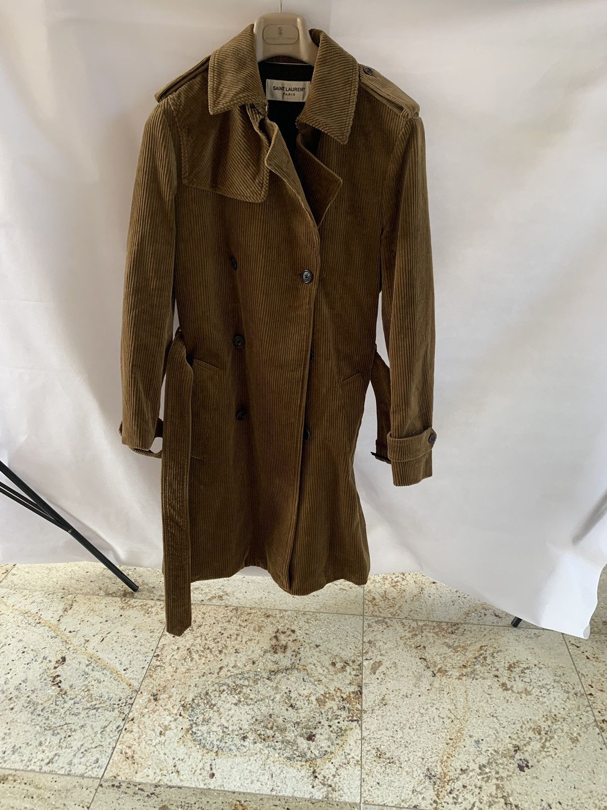 Saint Laurent Paris Corduroy Trench Belted Jacket Size US S / EU 44-46 / 1 - 14 Thumbnail